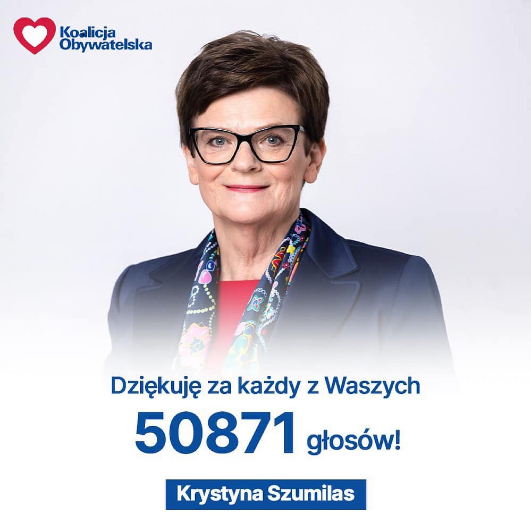 Zdobyłam mandat poselski na kolejną kadencję Sejmu RP